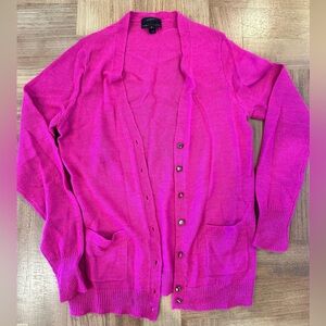 J. Crew Pink Sweater with Button Detail